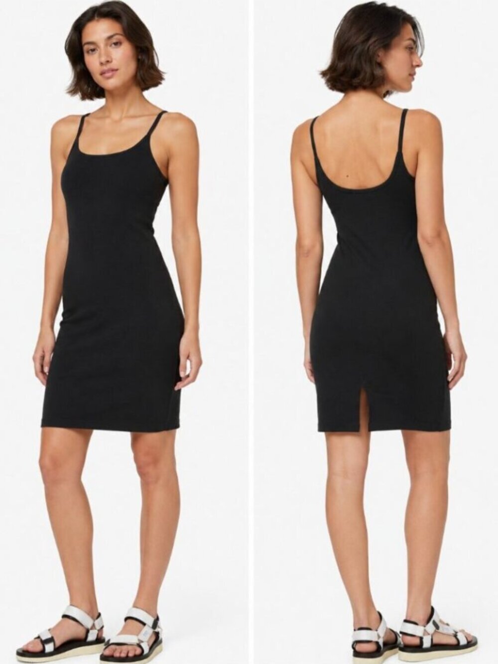 Lululemon Inner Glow Dress Cotton Stretch Casual Black Size 4